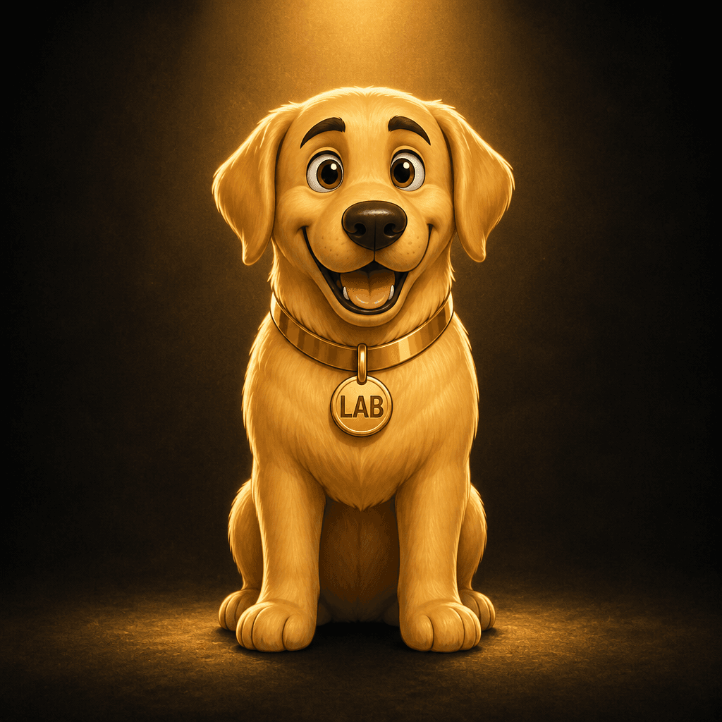 Good Boy — Retrieving Gold ($LAB) Golden Retriever artwork
