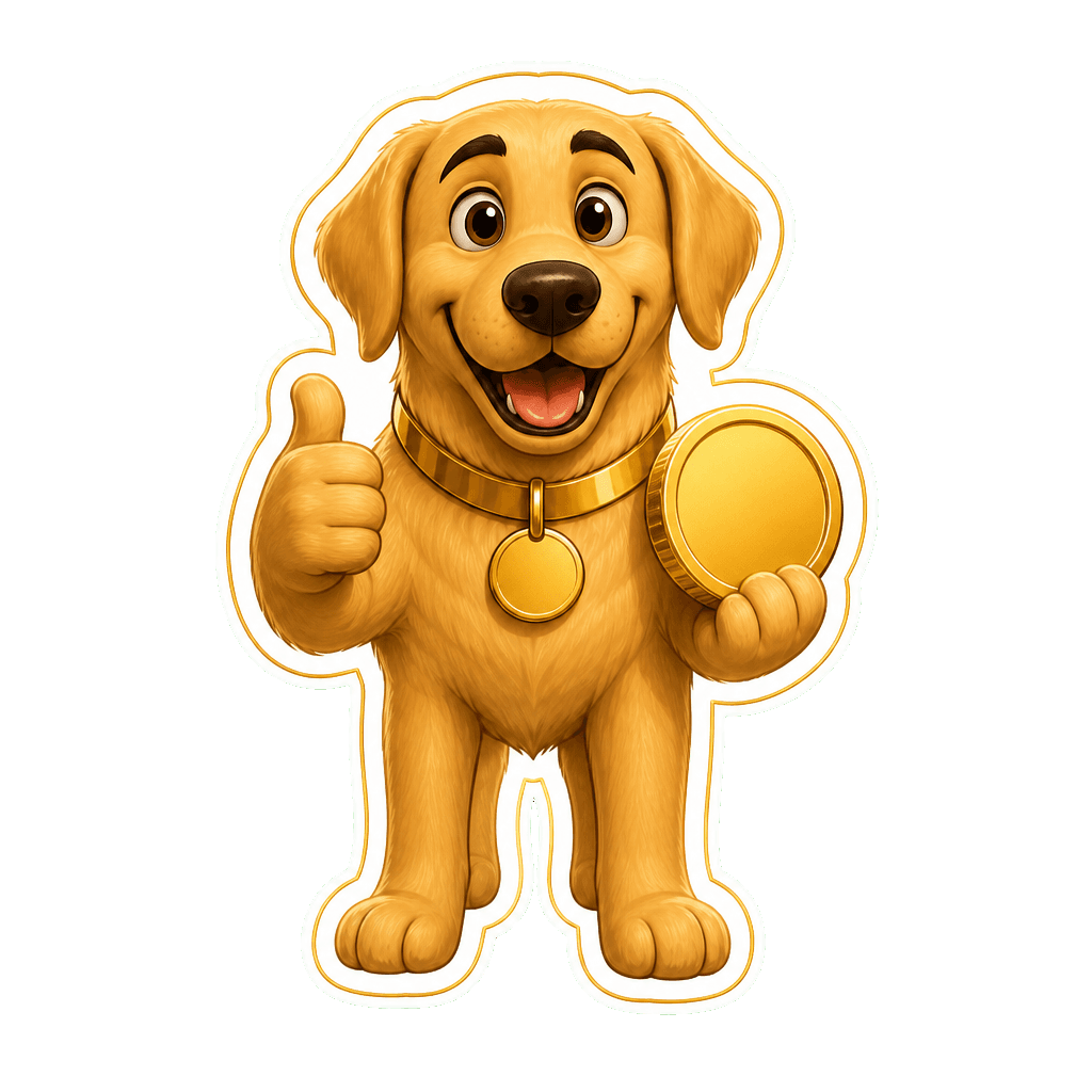 WAGMI sticker — Retrieving Gold